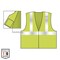 Ergodyne Hi-Vis Safety Vest 4XL Class 2 , Hook & Loop 1 Mic Tab 8210HL-S - alternate 3